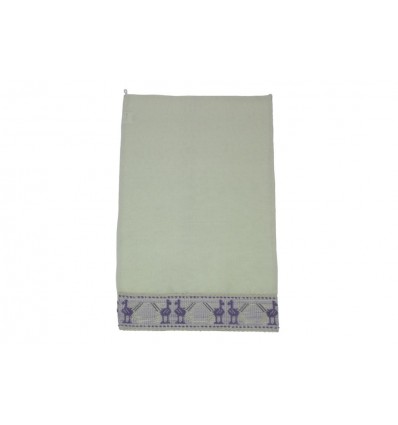 ASCIUGHINO PER LA CUCINA CON APPLICAZIONE IN COTONE DISEGNO PAVONCELLE MISURA 60X40