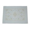 TAPPETO SARDO MARGHERITE MECCANICO MISURA 58X80 BICOLORE COTONE NATURALE E COLORATO