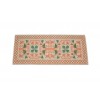 Tris camera tappeti sardi modello Vite realizzati in cotone naturale e colorato