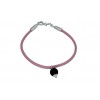 BRACCIALE BIMBO ROSA O CELESTE COCCUS E ARGENTO