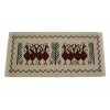 Arazzo sardo Pavoni realizzato con il telaio manuale cotone e lana misura 55x110