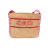 BORSA SUGHERO E COTONE ROSSO 1 TRACOLLA