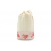 Sacchetto porta alimenti in lino e cotone misura 15x25 modello Tulipani