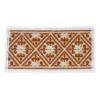 CENTRINO SARDO PISTOCCU CON PIZZO MISURA 46X23 COTONE NATURALE E COLORI ASSORTITI