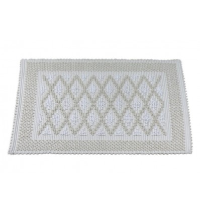 Tappeto sardo manuale 55X100 cm modello Rombetti in cotone 