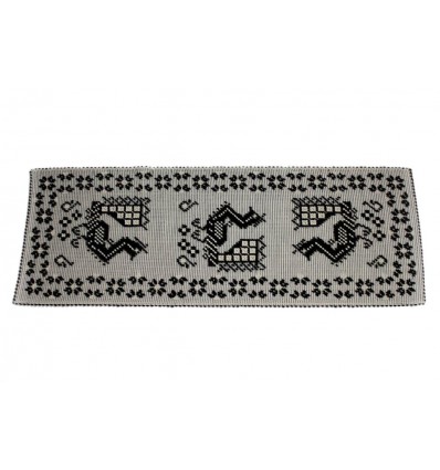 TAPPETO SARDO MANUALE 60X165 CM MODELLO PAVONE IN COTONE