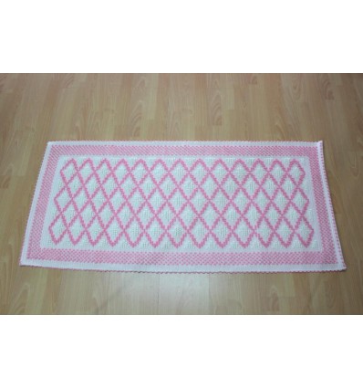 TAPPETO SARDO MANUALE 60X130 CM MODELLO ROMBETTI IN COTONE