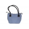BORSA ARTIGIANALE GRAZIA IN TESSUTO CLASSICO BISACCIA SARDA INSERTI E MANICI IN PELLE